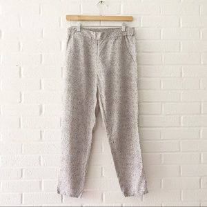 Gap Print Lilac Tencel Ankle Pants XS